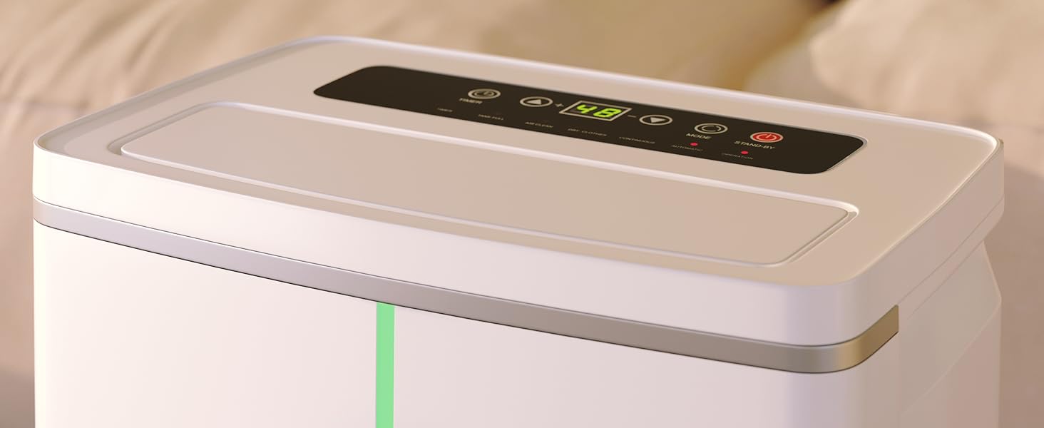 SUNTEC DryFix 20 Lumio: Електричний осушувач повітря для приміщень до 63 м² – 20 л/добу, 3-в-1 (осушувач, очищувач повітря, сушарка для білизни)