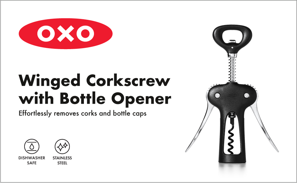 Відкривачка для пляшок OXO Good Grips з вбудованим відкривачем - ергономічна модель