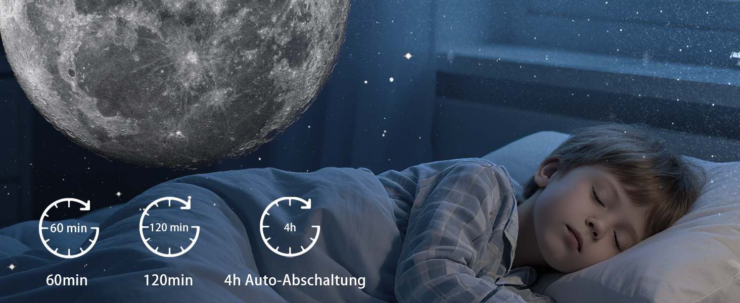 Проєктор зоряного неба Sternenhimmel: Галактика, планетарій, нічник для дітей та дорослих - чорний