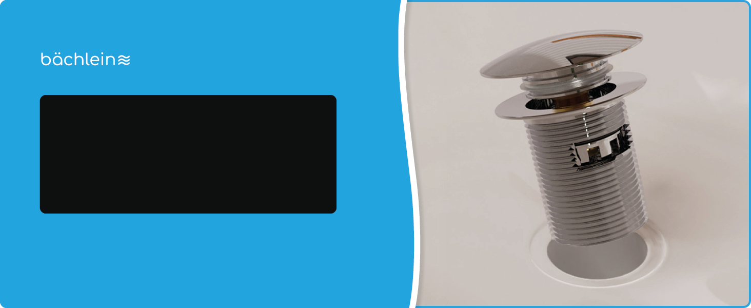 Змішувач для ванної кімнати Bächlein Mizarela, хром, з керамічним картриджем, плоский вилив, комплект для монтажу