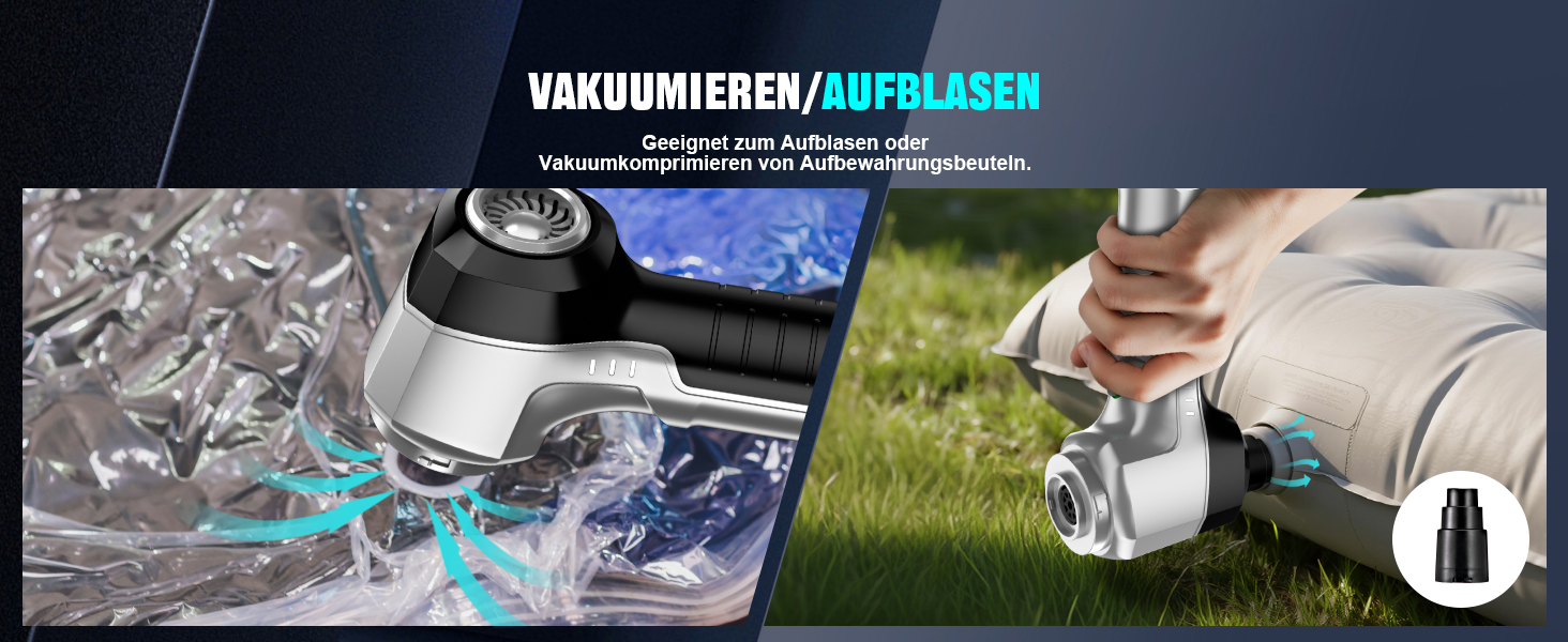 Акумуляторний ручний пилосос 4-в-1 для авто та дому, потужність 25000Па, бездротовий електроповітродув для прибирання шерсті, кухні та ПК, чорний