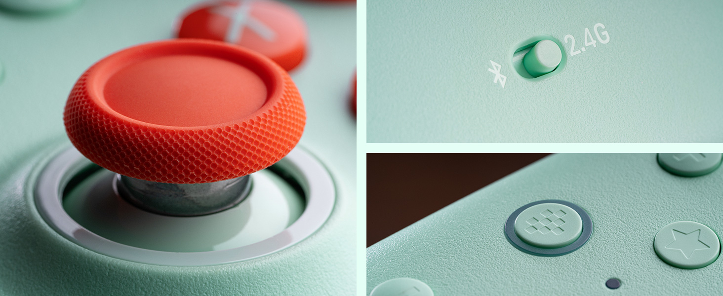 8BitDo Ultimate 2C Бездротовий Контролер для ПК Windows та Android, 1000 Гц, Hall-ефект, Turbofunktion (Світло-зелений)