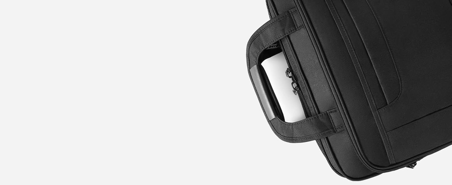 Сумка для ноутбука MATEIN 17 дюймів, ділова сумка-портфель для чоловіків, чорна (підходить для 15-17 дюймів)