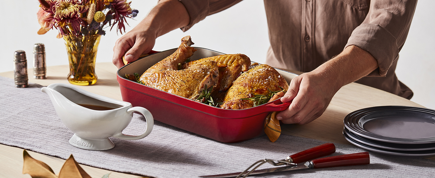 Сковорода чавунна Le Creuset Signature, 33 см, прямокутна, 4.9 л, для всіх плит, включаючи індукційну