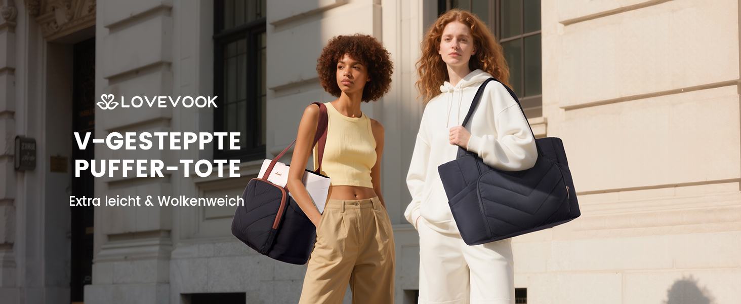 Сумка-шопер LOVEVOOK для жінок: велика, легка, 15.6