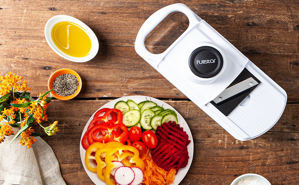 Мандоліна для нарізки овочів 7-в-1: натерття, нарізка скибочками, для кухні