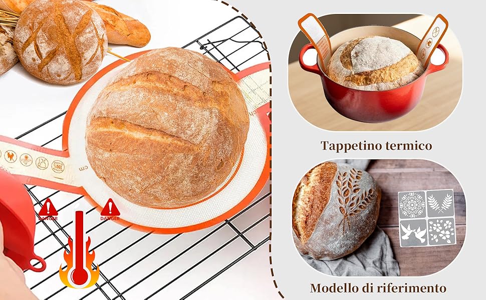 Набір для закваски хліба: 31 корзинка для бродіння, корзинки з силікону, форма для хліба, ніж для хліба, льняна тканина, сумка, скребок для тіста та щітка для початківців та досвідчених