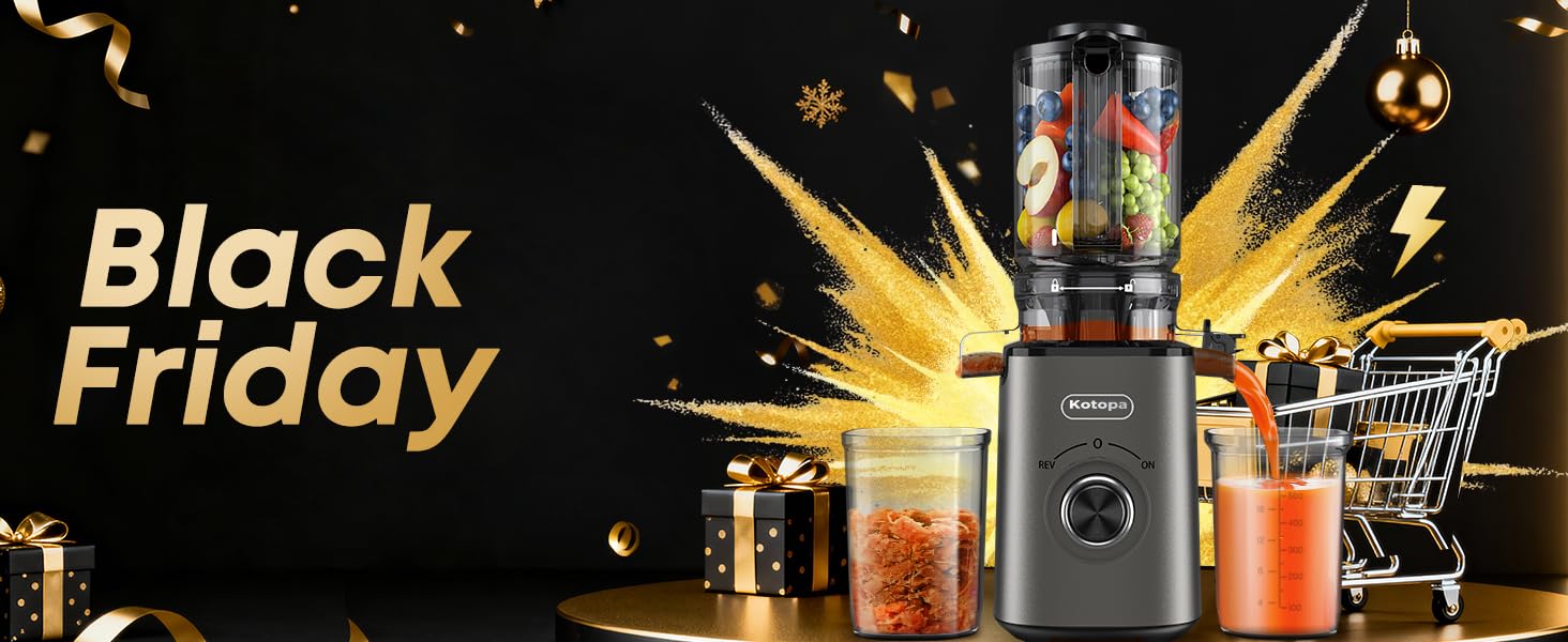 Електричний соковитискач для овочів та фруктів, Slow Juicer, сірий (120 мм, 600 мл)