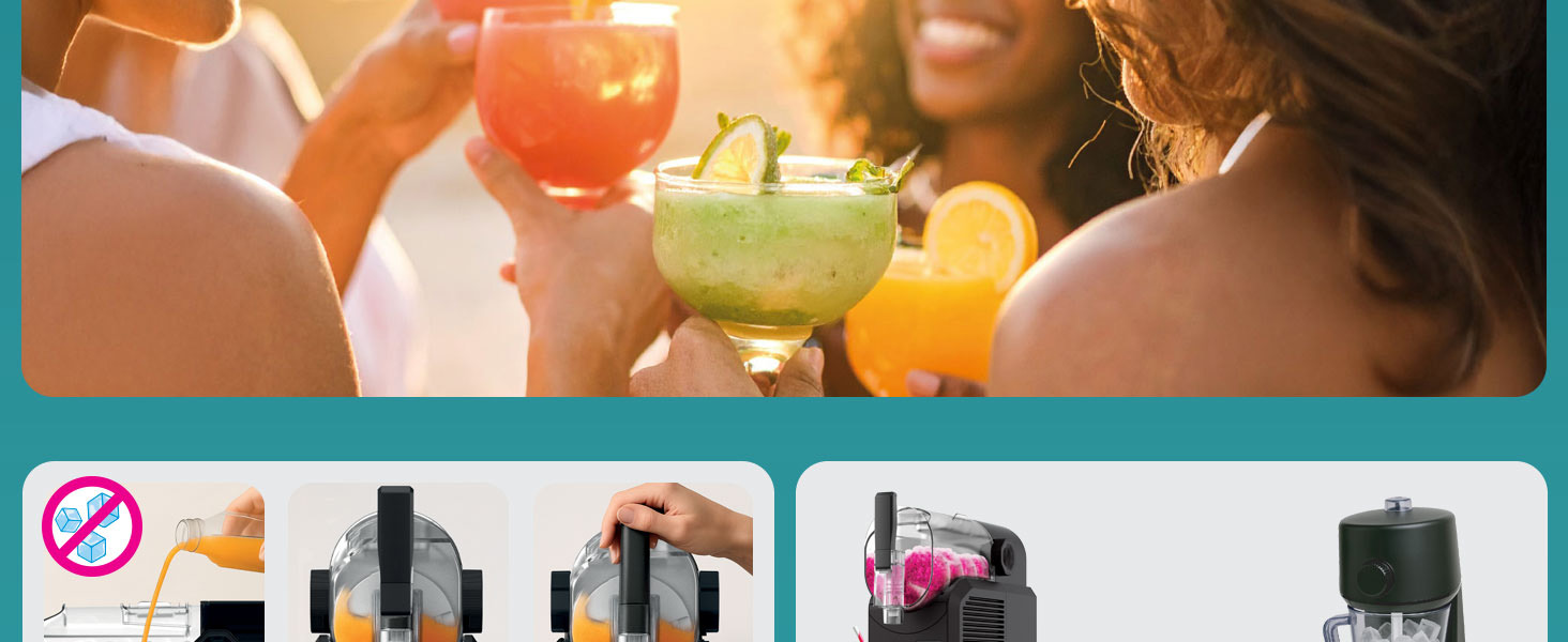 Машина для приготування сляшів, коктейлів та молочних коктейлів Seeger SuperSlush 2L 7-в-1