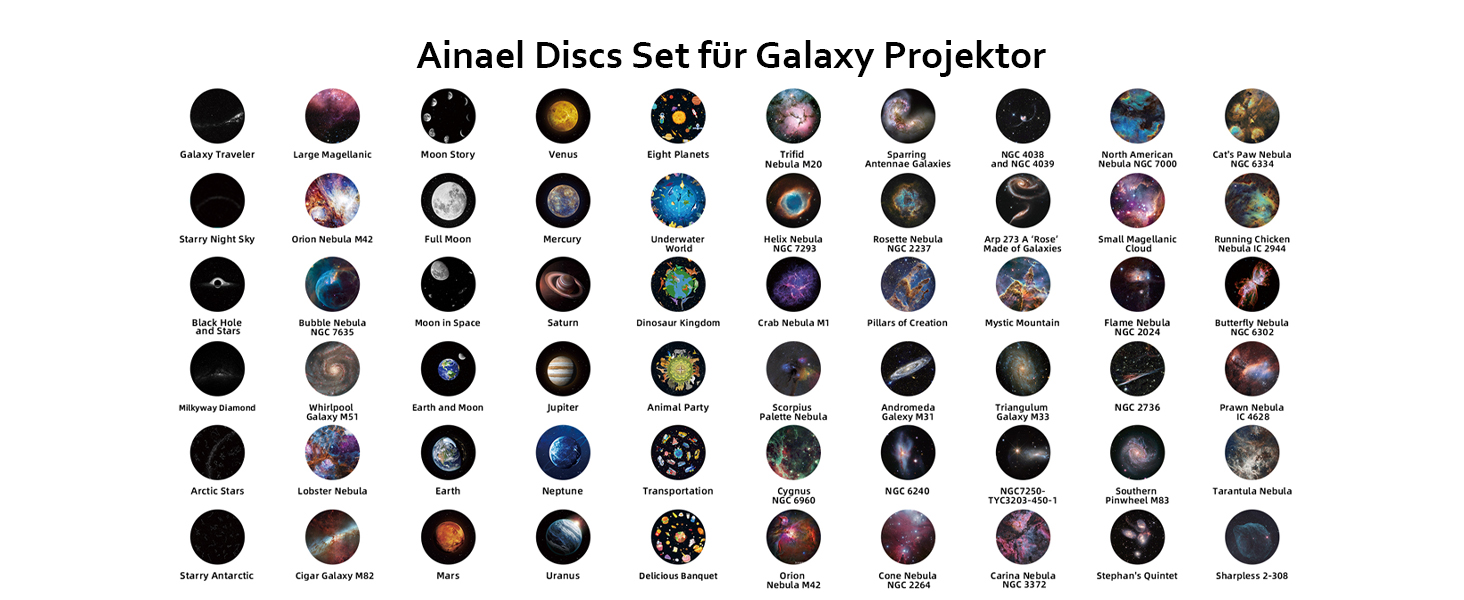 Проєктор зоряного неба Sternenhimmel: Галактика, планетарій, нічник для дітей та дорослих - чорний