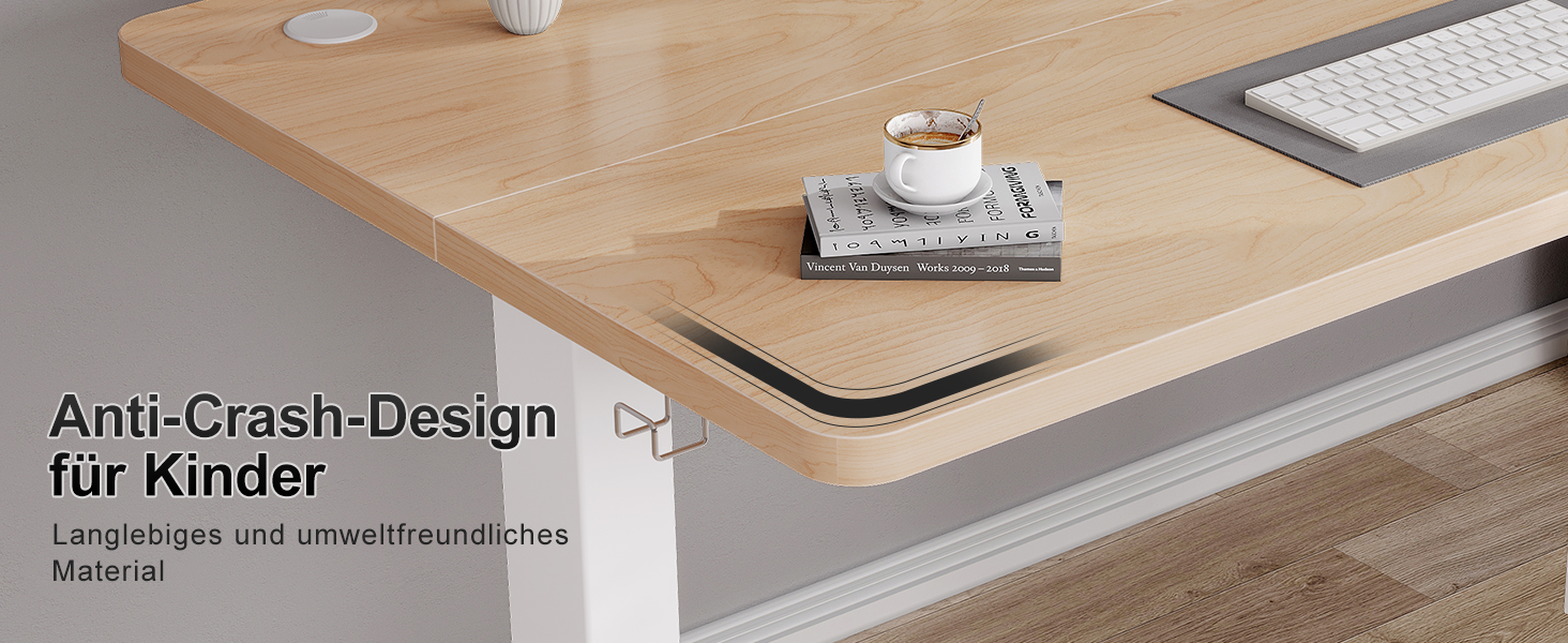 Дитячий електричний стіл Airfish 80x60/140x60 см з регулюванням висоти та функцією пам'яті | Стіл для дому/офісу