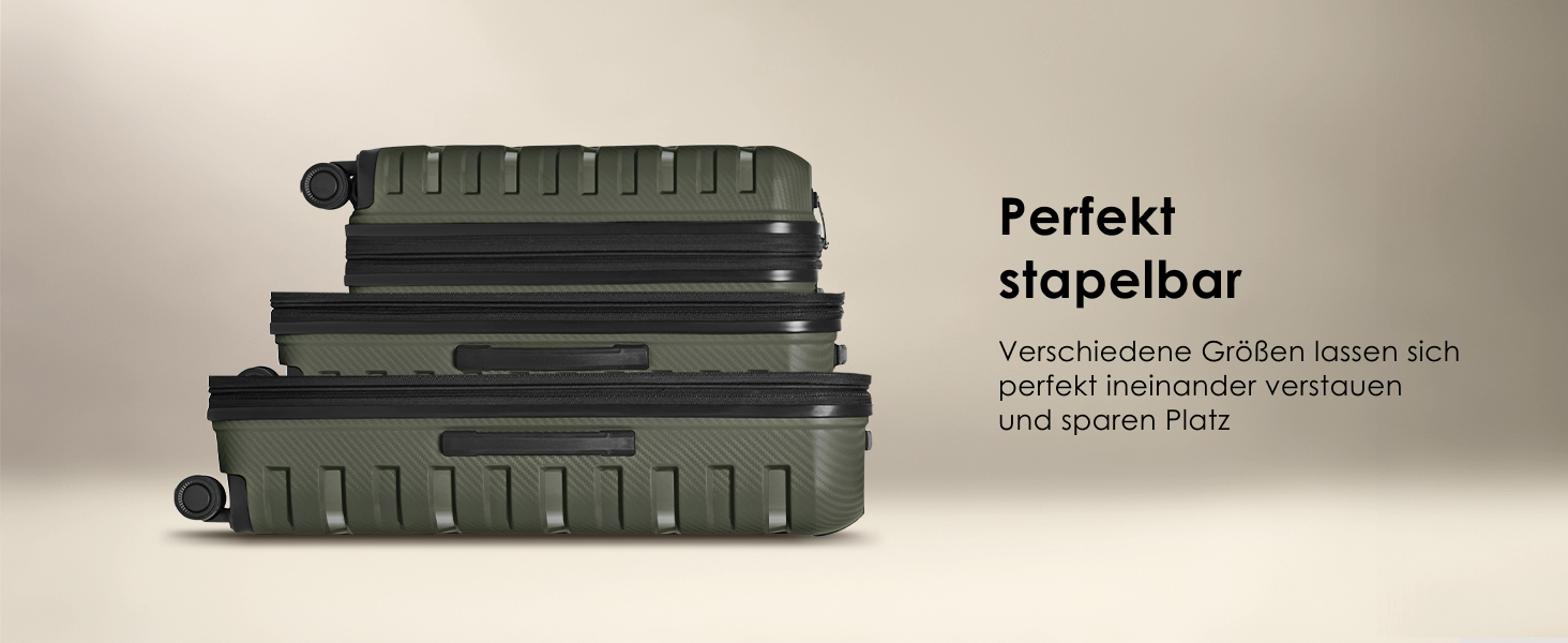 Набір валіз Smartbox Hartschalen 3 шт. | Розширюваний, з TSA-замком, з поліпропілену | Чорний | Для жінок та чоловіків (Edition 01)