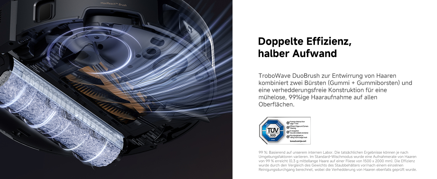 Робот-пилосос Mova Z60 Ultra Complete з вологою тканиною 28000 Па, LiftPro, перешкоди 8 см, DToF+Dual Laser+RGB/LED, AutoShield для килимів, MaxiReach моп & щітка, чорний