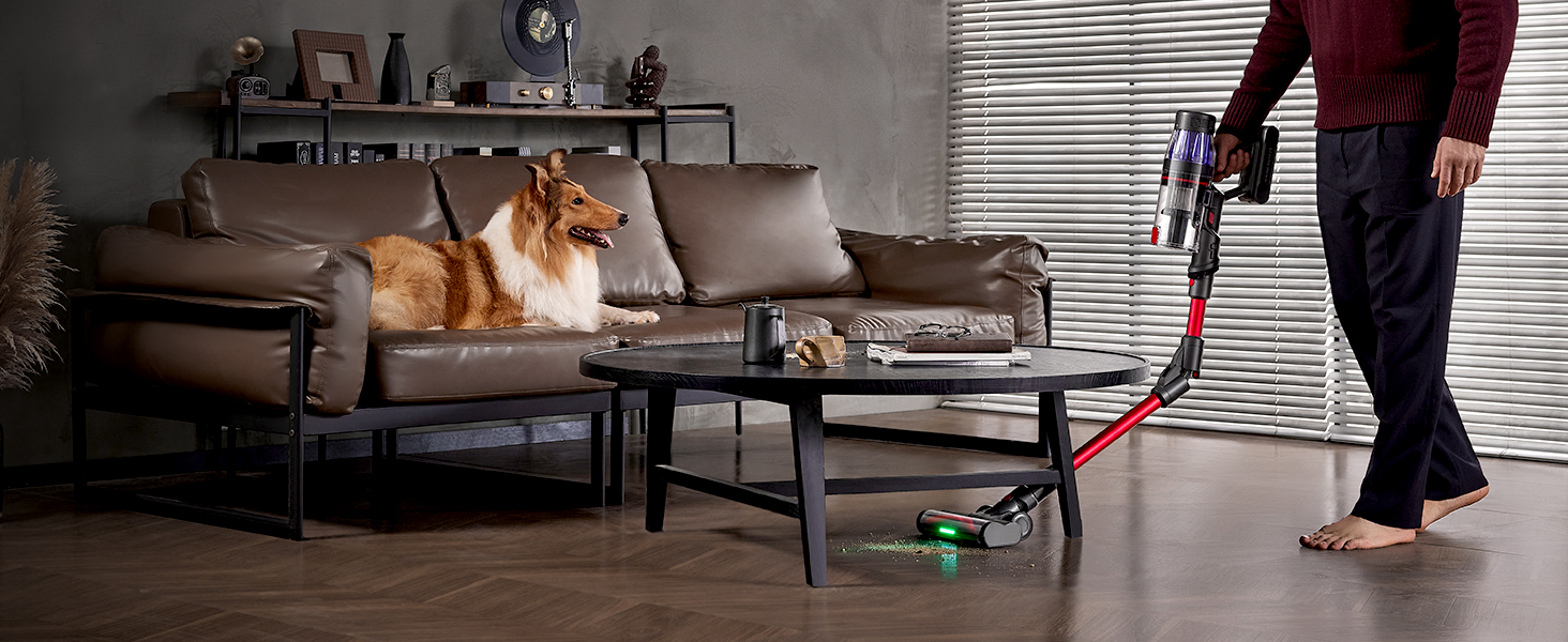 Бездротовий акумуляторний пилосос Ultenic U16 Flex: 550W, 50000Pa, 60 хв роботи, сенсорний екран, труба-кліпса, док-станція, антизаплутування для твердих поверхонь, килимів та шерсті тварин