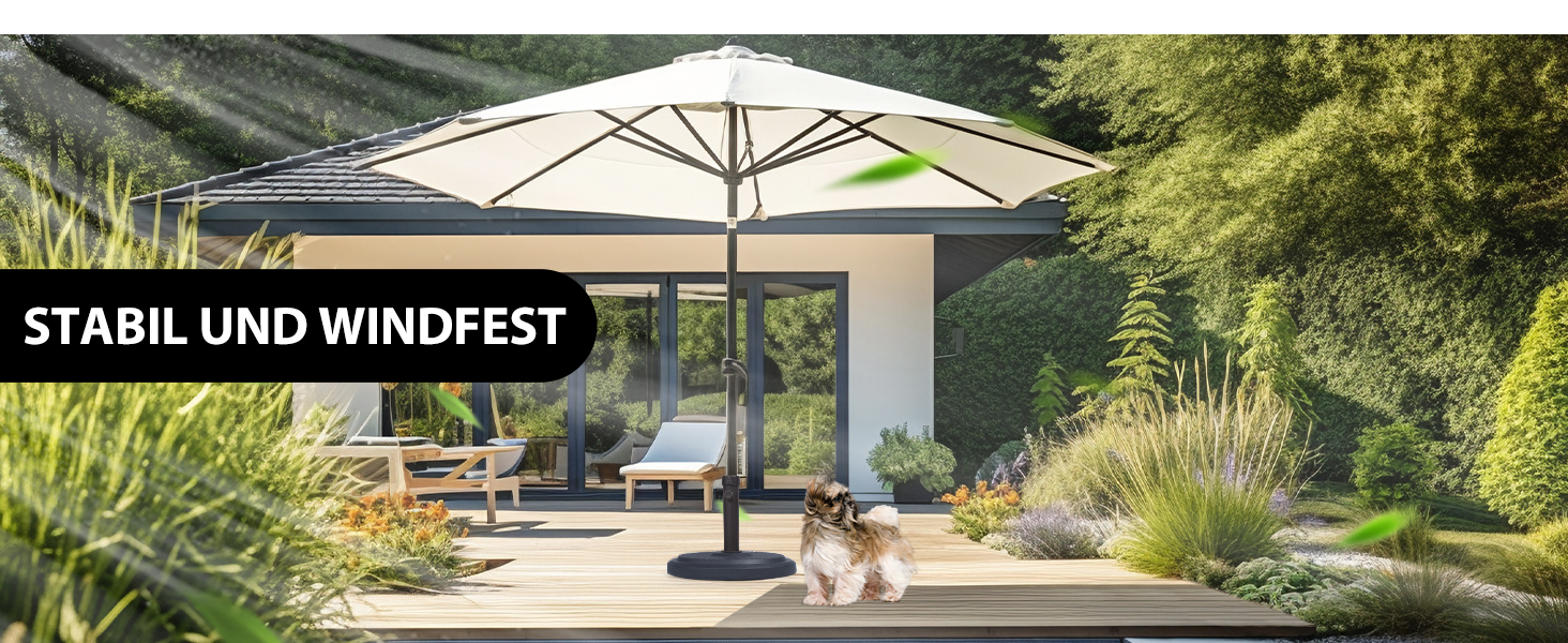 Підставка для парасольки Paramondo, кругла, срібна, з полімерного бетону, для масту діаметром до 50 мм, з адаптерними гільзами