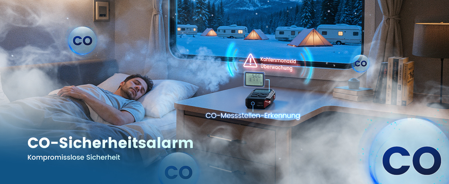 Автономний дизельний обігрівач повітря 8кВт з Bluetooth, керуванням через додаток, 7.5L Toolbox MAX, 230V AC та 12/24V DC для авто, вантажівок та кемпінгу, модель 2025