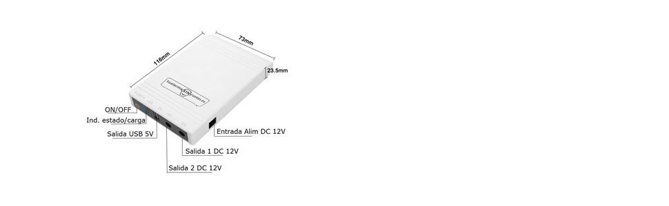 Джерело безперебійного живлення Зарядний пристрій Mini UPS Power Protection або Mini UPS 5 В/12 В із внутрішнім акумулятором і портом USB Міні-автоматичний ДБЖ Ідеально підходить для маршрутизаторів, камер, сигналізацій.