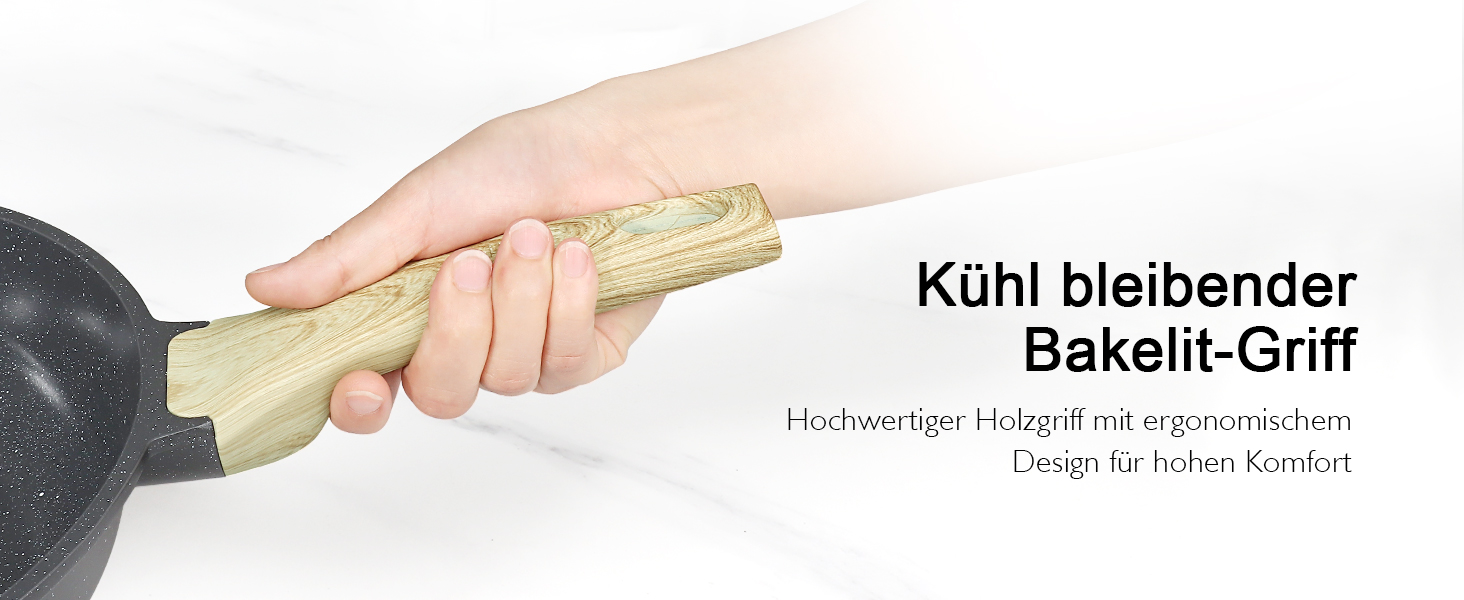 Набір посуду GipP Keramik, антипригарне покриття, 17 предметів (сірий), безпечний для миття в посудомийній машині, без PFAS