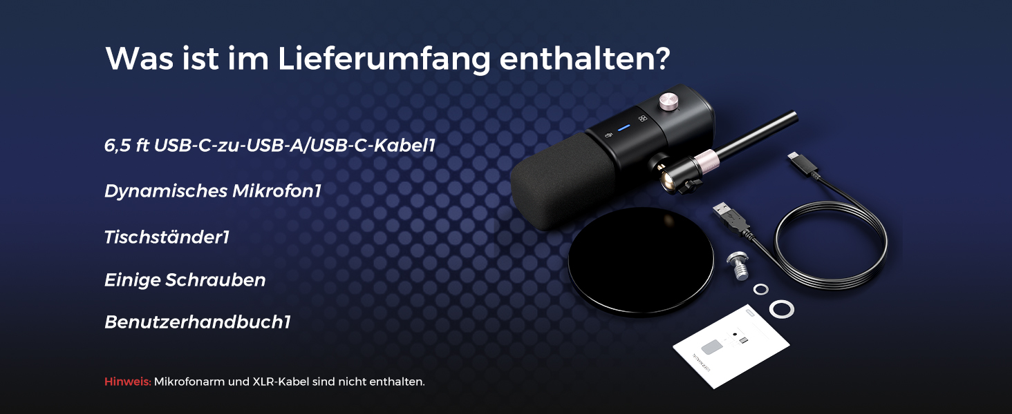 NearStream AM15X: Динамічний мікрофон для ПК, XLR/USB, для подкастів, стрімінгу та студійних записів