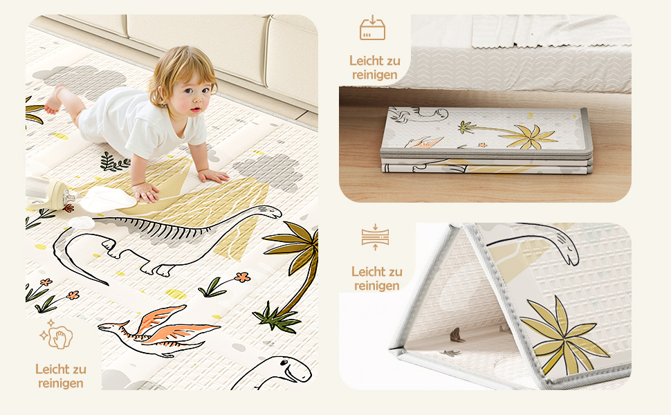 Ляльковий будиночок для малюків з матрацом, бежевий 120x120 см. Безпечний ляльковий будиночок для дитячої кімнати з дихаючим сіткою та фіксаторами.