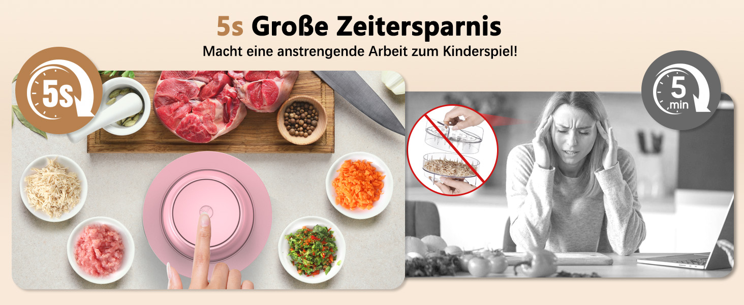 Електричний подрібнювач для кухні 1.5L, подрібнювач курки, овочів, фруктів, м'яса, для дитячого харчування, 250W