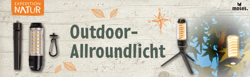 Мойсей. Експедиція Nature Outdoor All-Round Light, дитячий кемпінговий ліхтар з 2 джерелами світла, світлодіодний спіральний світильник і ліхтарик з регулюванням яскравості для кемпінгу, наметів та інших пригод на свіжому повітрі