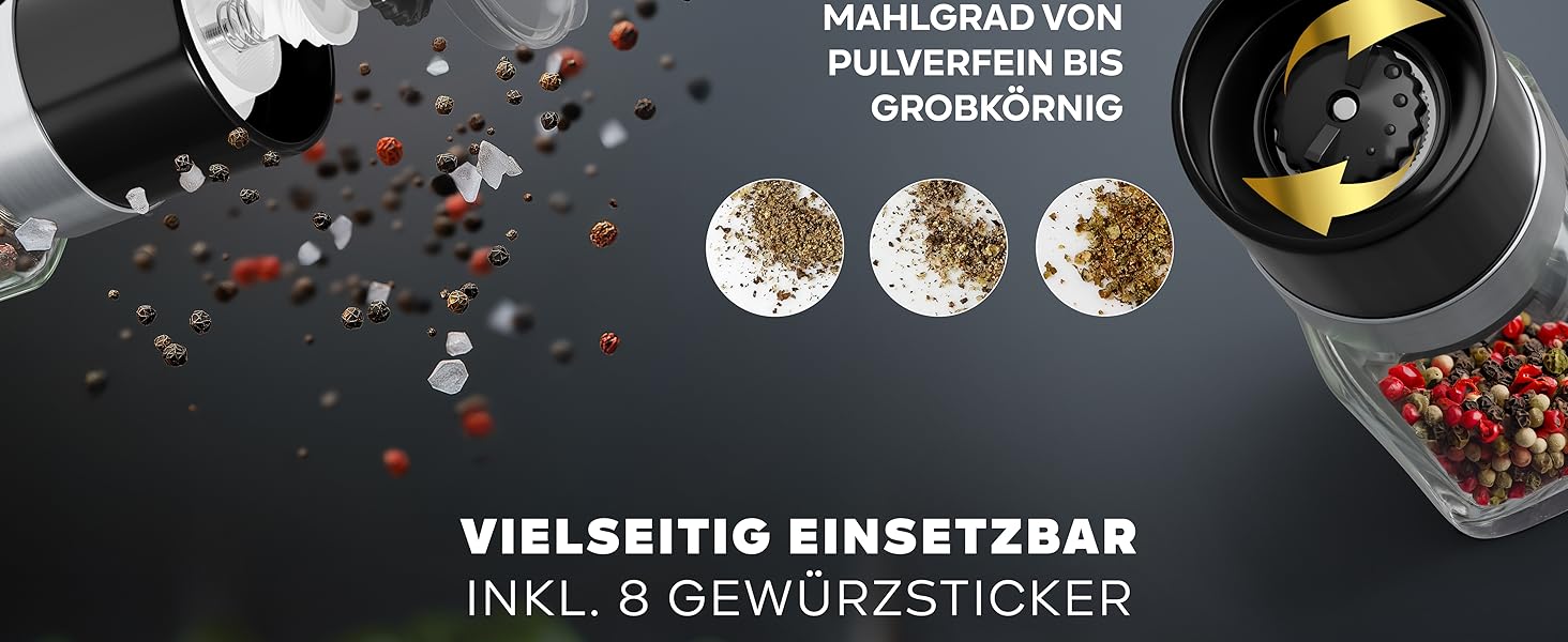 Набір баночок для спецій, 24 шт., чорний колір | Органайзер для спецій з 336 етикетками | Баночки для спецій кутові з дозаторами | Зберігання спецій для кухні | Сучасні дозатори та контейнери для спецій