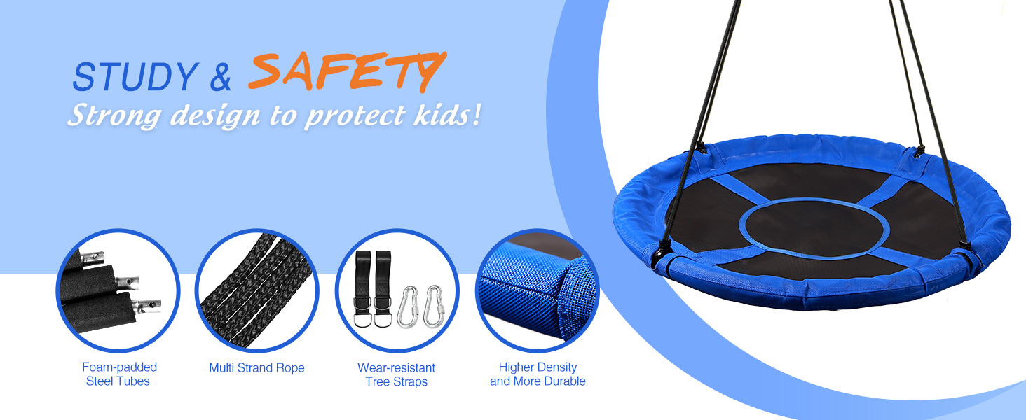 Шоукель REDCAMP Ø 110 см, водостійкий Textilene, для саду та майданчика, блакитний