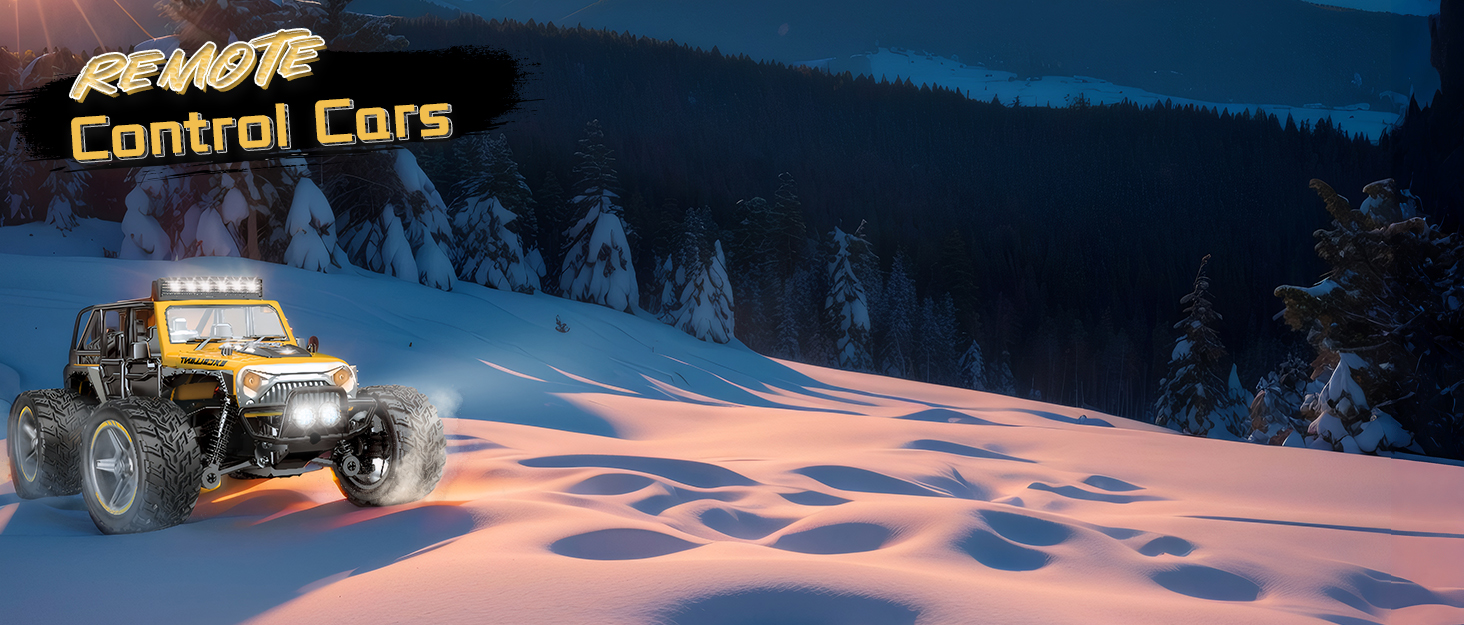 Радіокерований позашляховик Monstertruck 1/22 для дітей від 6 років, 2.4GHz, водонепроникний (2 акумулятори)