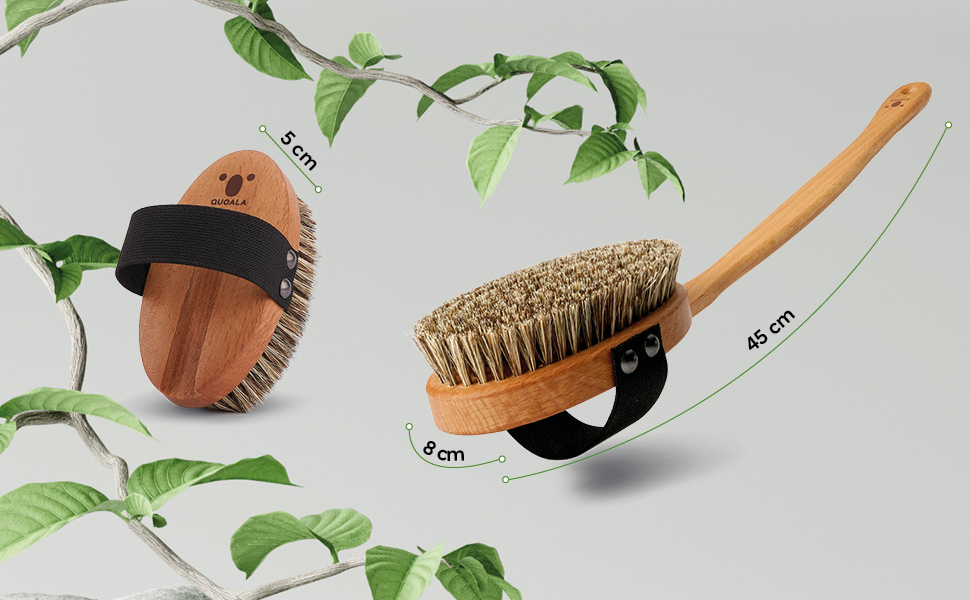 Щітка для тіла Sustainable Body Brush Дерев'яна щітка з натуральною щетиною (сизаль та кінський волос)