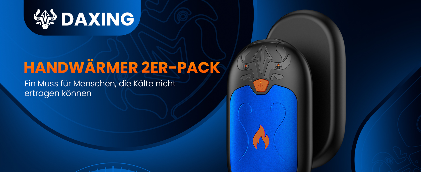 Електричні грілки для рук, 2 шт. з підзарядкою, 24 години тепла, 3 режими нагріву, портативні для жінок, чоловіків та пацієнтів з синдромом Рейно (блакитні)