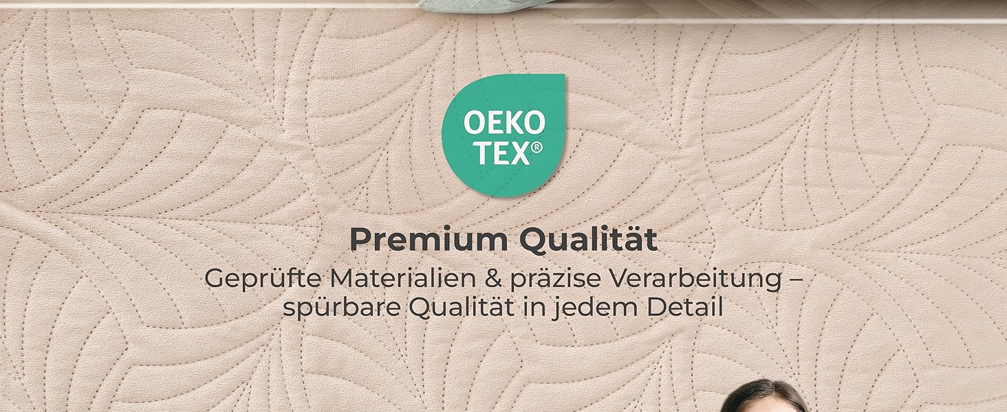 Преміум ковдра-плед Gräfenstayn 240x260 см – надзвичайно м'яка, безшовна стежка, дизайн з листям, для ліжка та дивану (кремовий)