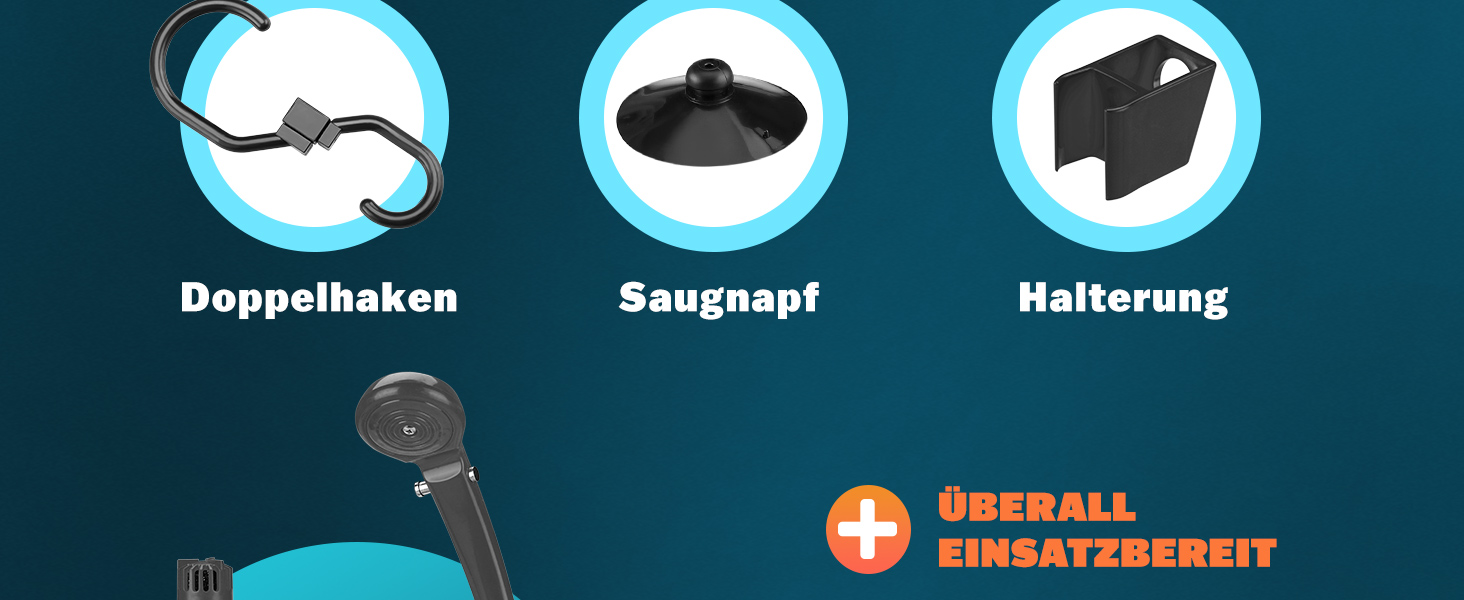 Monzana® Переносна кемпінгова душ з насосом 12V, KFZ-адаптер, сумка для зберігання, 2м шланг, 5м кабель, для авто, собак, саду, антрацит