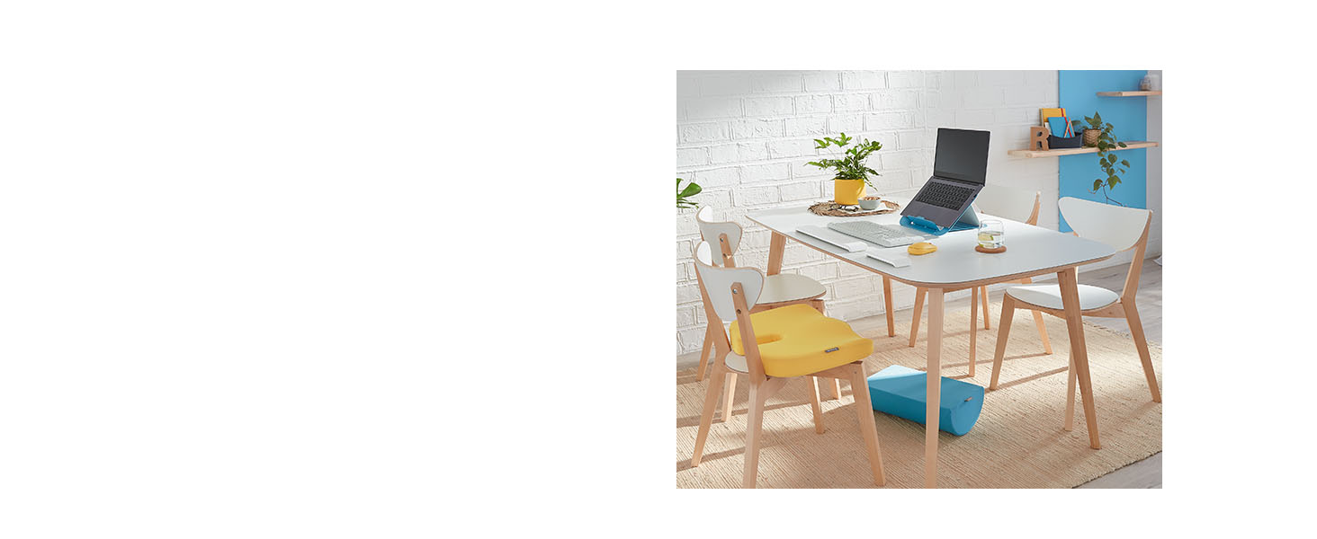 Підніжка для столу Leitz Ergo Cosy, регульована, сіра, 53710089, для офісу та дому