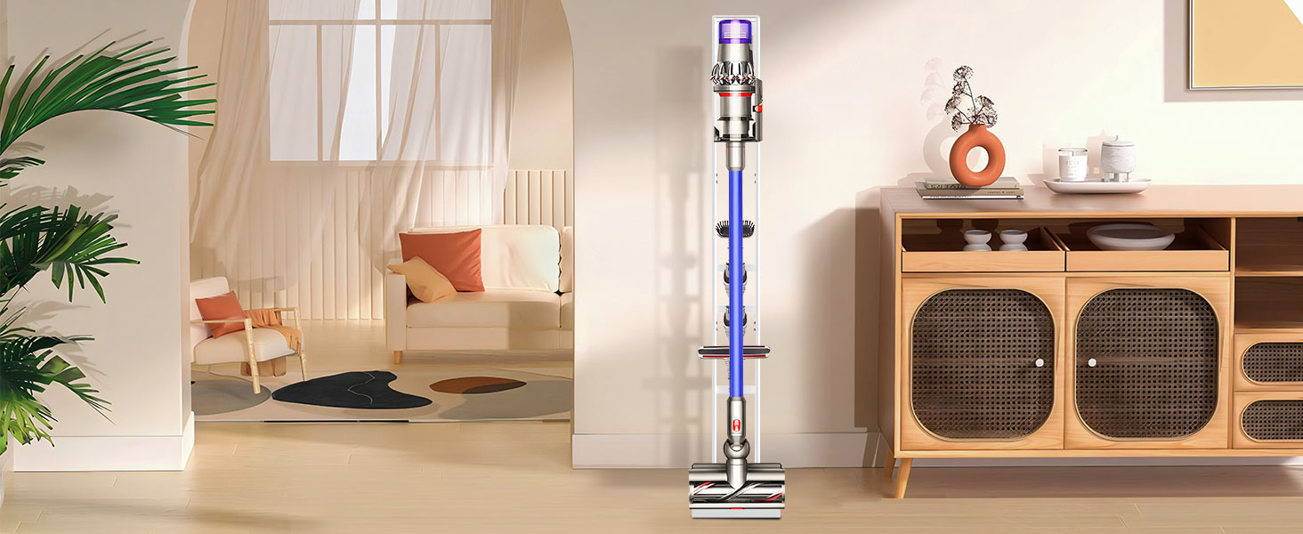 Підставка для пилососа OUTBROS для Dyson Gen5-V6, підлоговий кронштейн для ручного пилососа (білий)