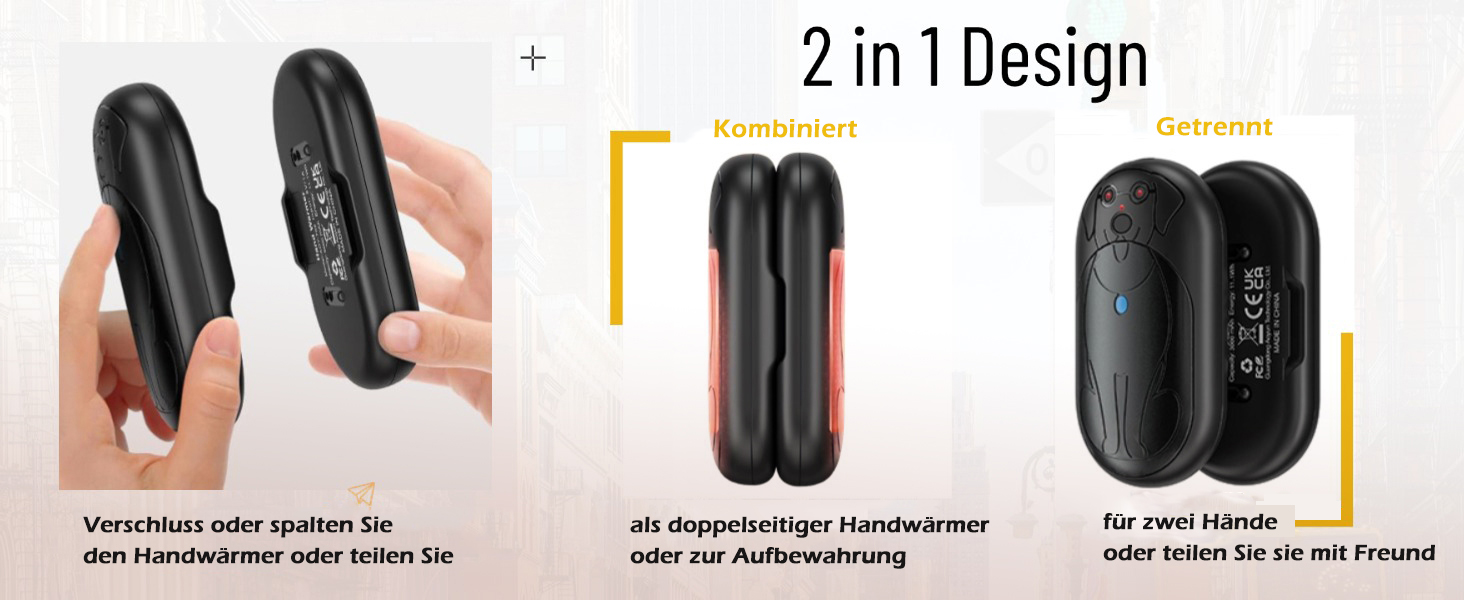 Електричні грілки для рук COTOP 6000mAh, 2 шт. USB-C, 3 режими нагріву, для жінок, чоловіків, дітей, туризму, гірськолижного спорту, зелені