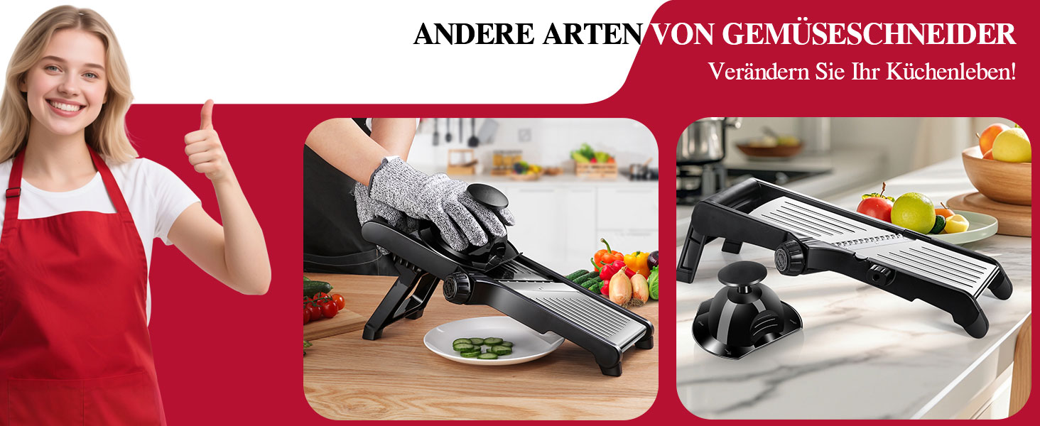 Машинка для нарізання овочів Mastertop Mandoline, 5-в-1, з нержавіючої сталі, регульована, для нарізання соломкою, скибочками та тертям