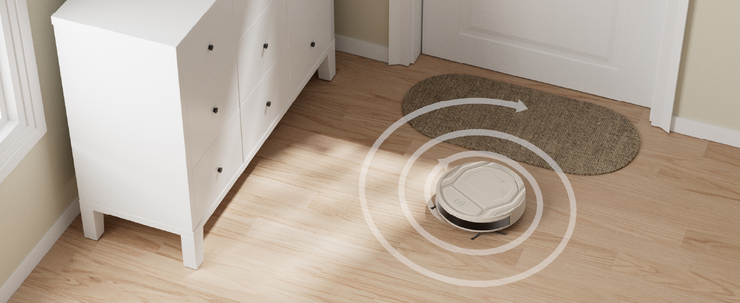 Робот-пилосос LEFANT M210P: потужність 2200 Pa, тиха робота 55dB, Wi-Fi, Bluetooth, Alexa, керування через додаток, час роботи 120 хвилин, для шерсті тварин та твердих поверхонь. Модель M210C