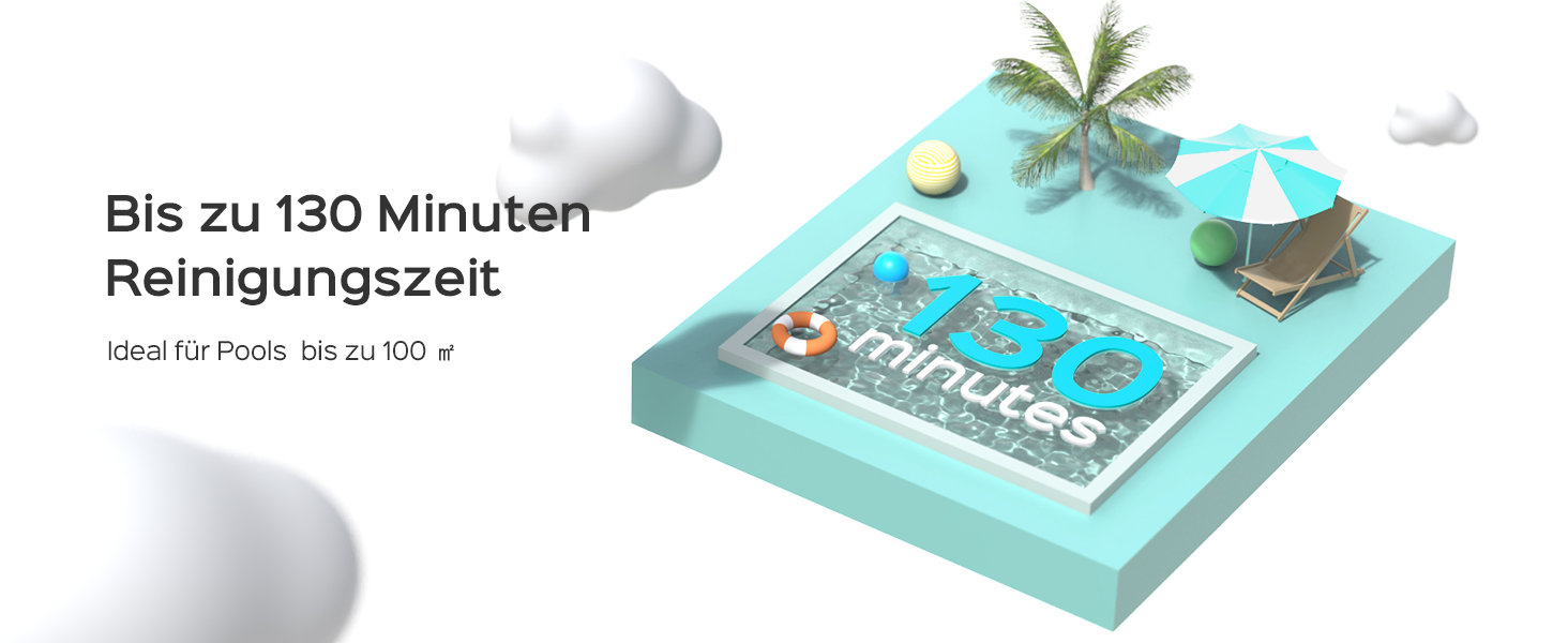 Робот-пилосос для басейну WINNY POOL CLEANER WY1103. Бездротовий, акумуляторний, час роботи 120 хв, подвійний мотор, LED-дисплей, фільтр прецизії 180μm, автоматичне паркування, для басейнів до 120 м²