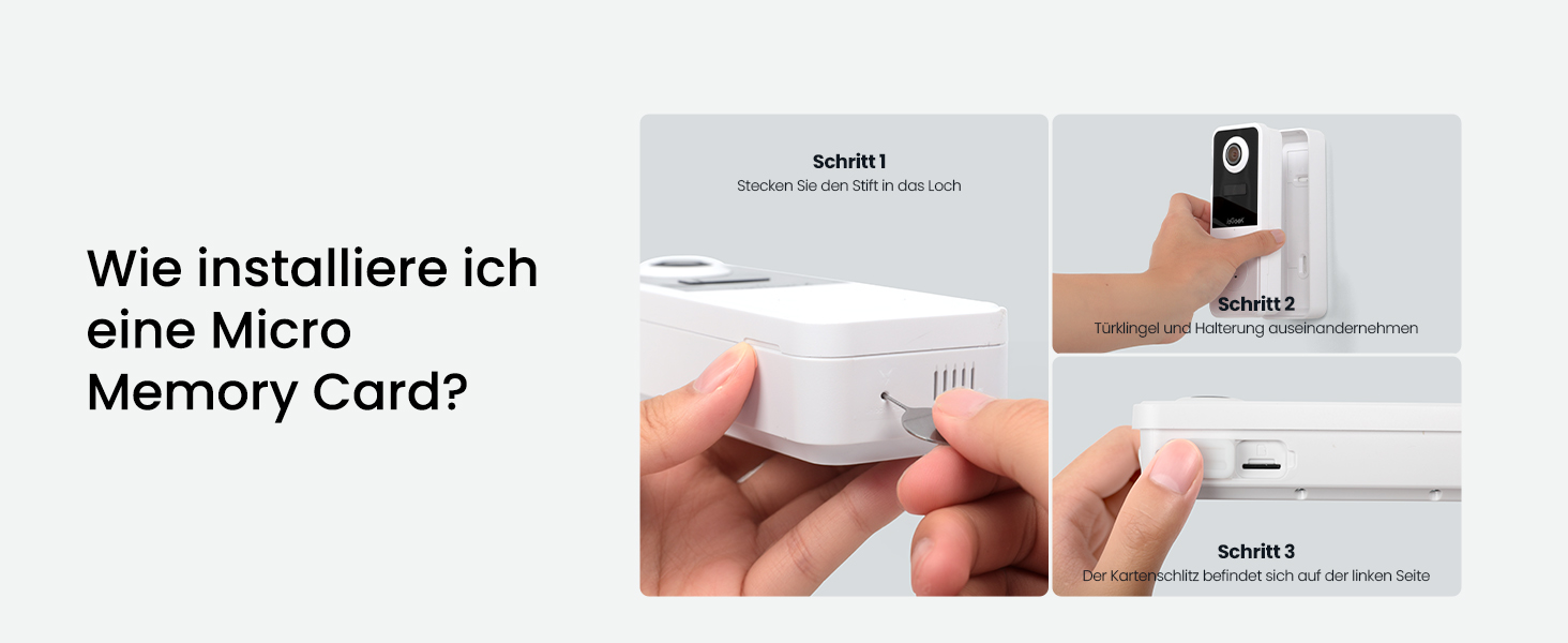Відеодзвінок ieGeek з камерою 180° Fisheye, 2K 3MP, Wi-Fi, AI-розпізнавання руху, IP65, нічне бачення, Alexa, 2.4GHz