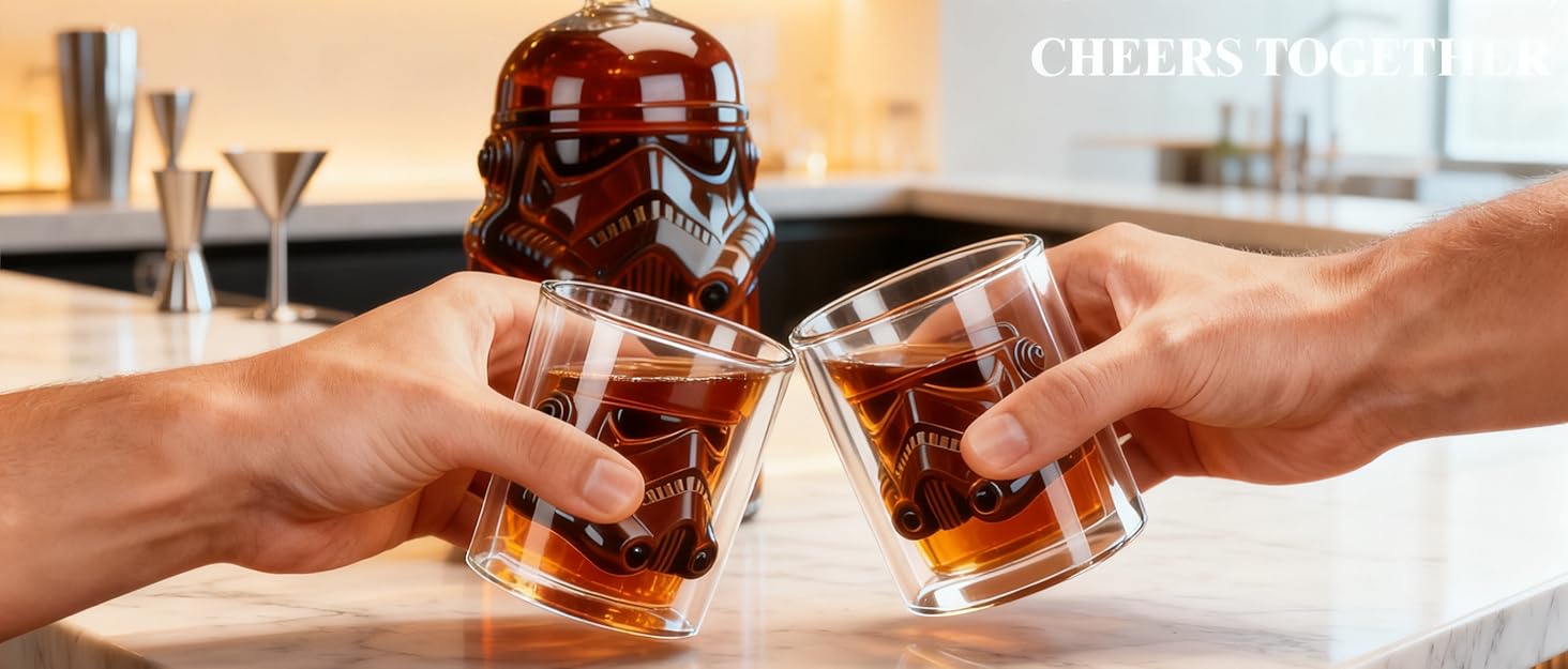 Набір віскі: декантик 750 мл, 2 келихи, для бурбону, скотчу, ірландського віскі, бренді