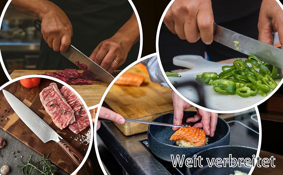 Професійний ніж для кухні Nakiri, 7 дюймів, ніж-сіка, з високоякісної нержавіючої сталі, гостре лезо для кухні та ресторану