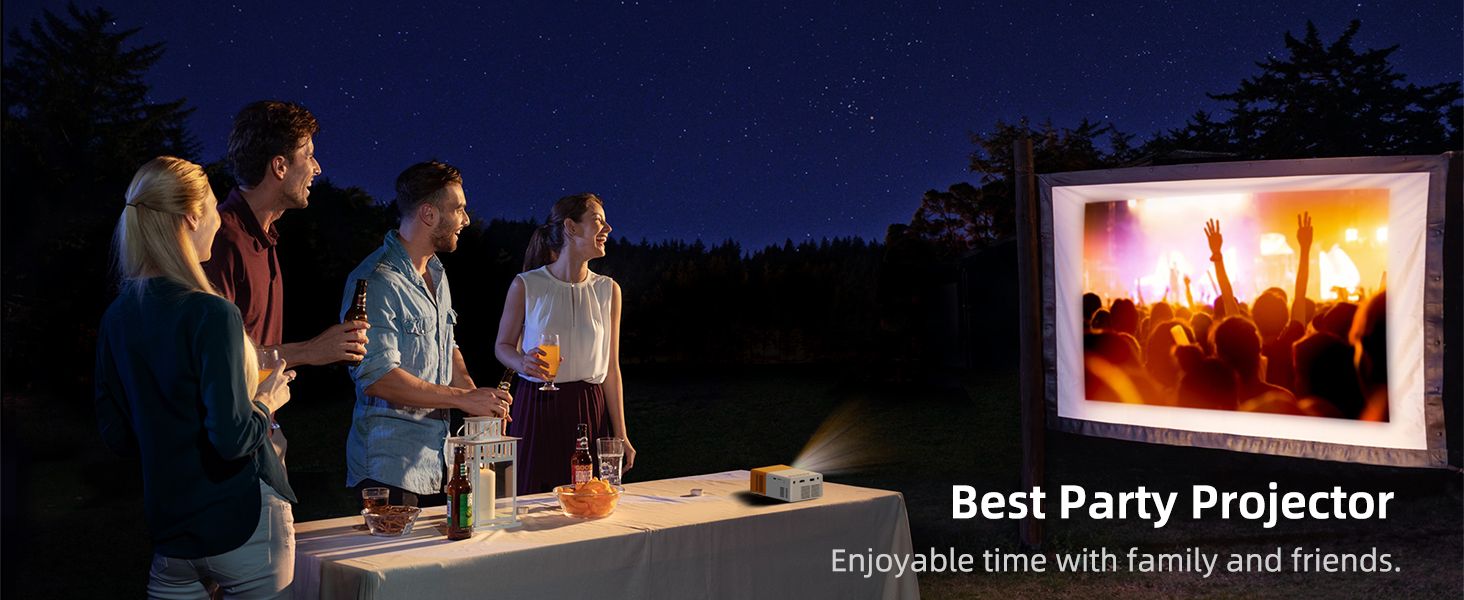Міні-проектор YG300Pro: Портативний LED-проектор для мультфільмів, кіно та ігор. Підтримка дзеркального відображення з кабелю. Ідеальний подарунок для дітей та для домашнього кінотеатру.