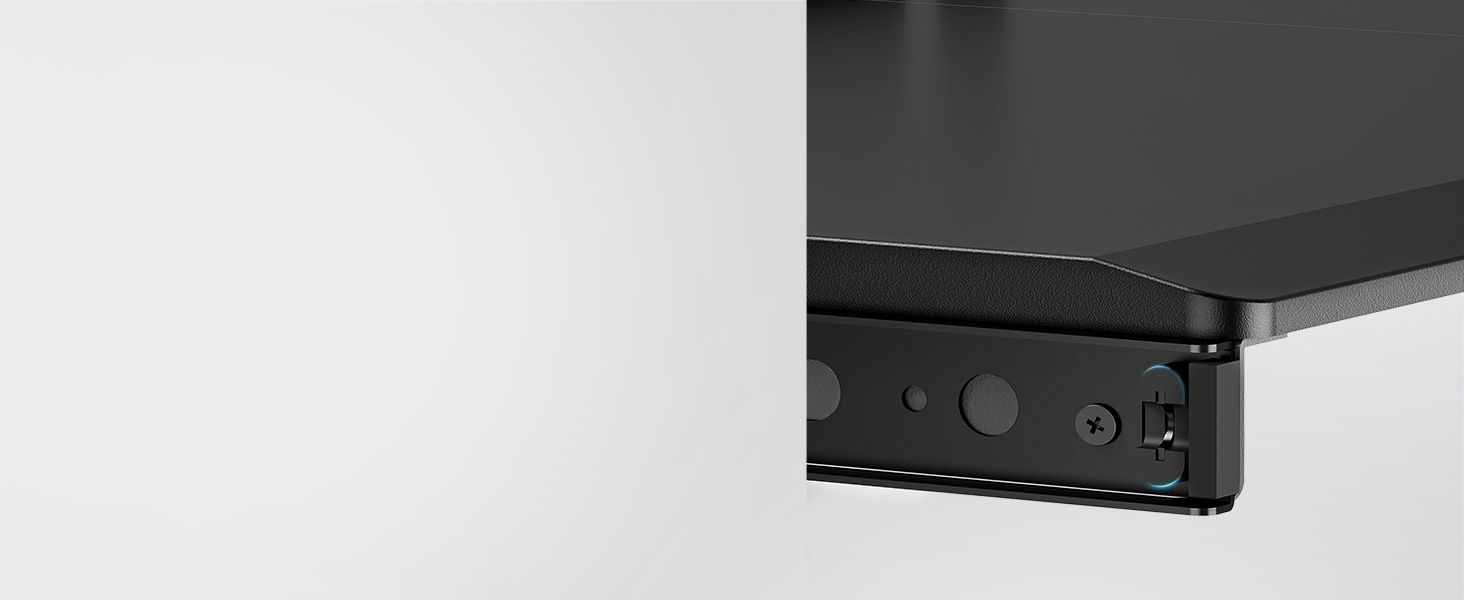 Висувна підставка для клавіатури під стіл з К-кріпленням, великого формату, стійка, ковзна платформа 838 мм x 280 мм, висувна платформа для комп'ютера (Чорний)