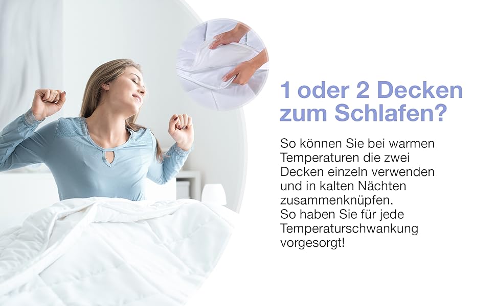 Ковдра DreamHome 135x200 см на 4 сезони - Оeko-Tex сертифікована, адаптована стегальна ковдра 135x200 см - літня та зимова ковдра - ковдра на всі сезони