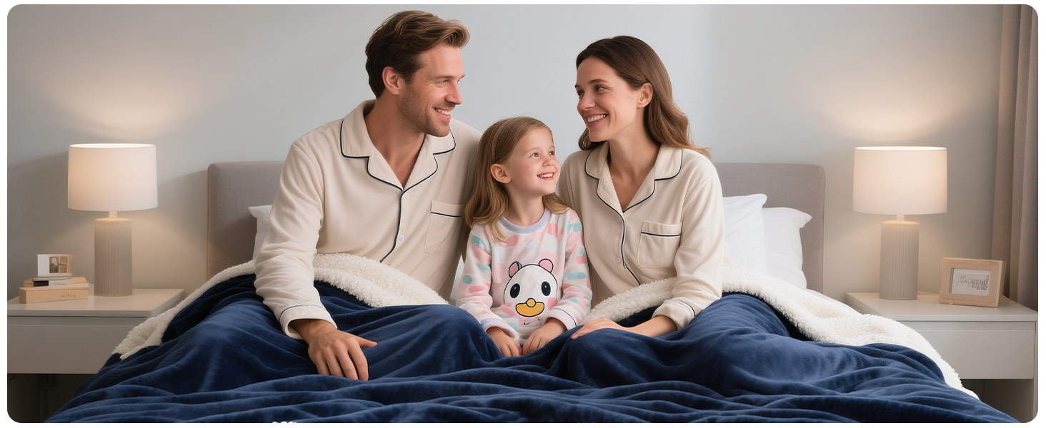 Електрична гріюча ковдра з автовимкненням 160x130 см, 9 режимів нагріву, таймер, LED-дисплей, пральна, для софи, ліжка, офісу, подарунок