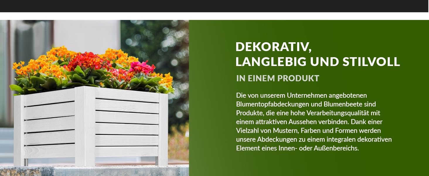 Керамічні горщики для квітів KOTARBAU® (15 см, діаметр 13,5 см, білі)