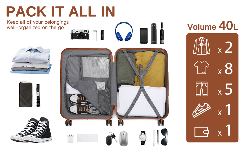 Валіза-тележка KONO з жорстким корпусом, 76x50x31 см, білий (жовтий, S 57x40 см)