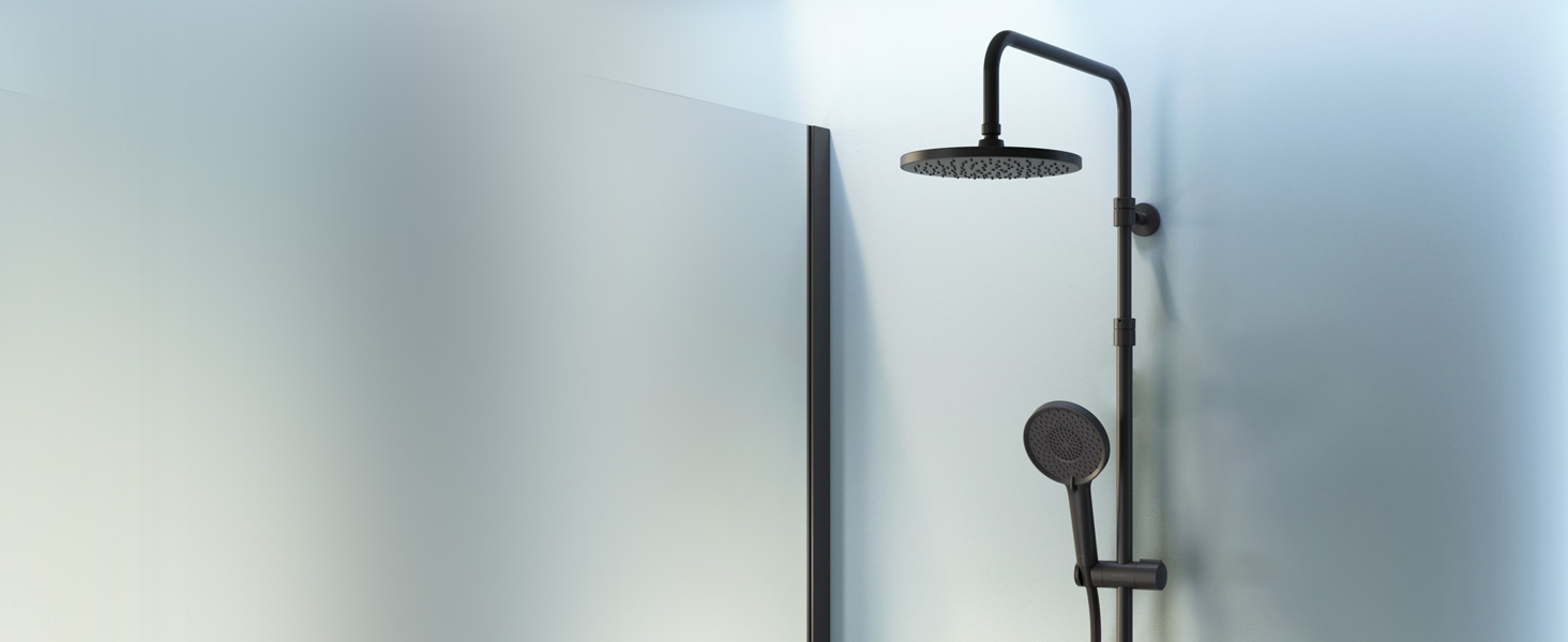 Змішувач для ванни X-Joy X-Joy FXA10022 чорний матовий з виливом, одноручний | Змішувач для ванни та душу