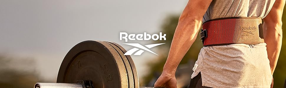 Ремені для пауерліфтингу Reebok Flexweave S (талія 25 '- 31') (XS (талія 21 '- 26'), червоний)